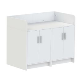 MEUBLE À LANGER KAZÉO 140 cm 12 étagères et 4 portes