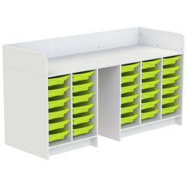 MEUBLE À LANGER KAZÉO 206 cm 30 stop-bacs simple