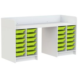 MEUBLE À LANGER KAZÉO 206 cm 24 stop-bacs