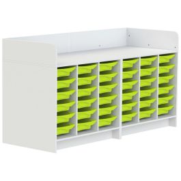 MEUBLE À LANGER KAZÉO 208 cm 36 stop-bacs