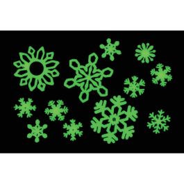 FLOCONS DE NEIGE PHOSPHORESCENTS