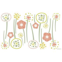 STICKERS MULTISURFACES Les fleurs rouges