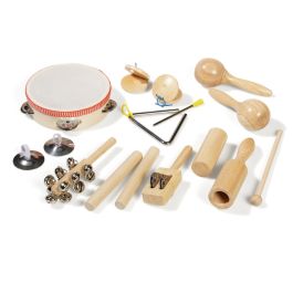 SET VAN 10 SLAGINSTRUMENTEN