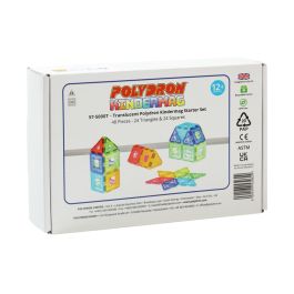 CONSTRUCTION MAGNÉTIQUE TRANSLUCIDE Polydron 48 pièces