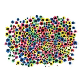 YEUX MOBILES ADHÉSIFS COLORÉS