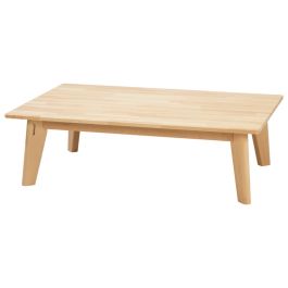 TABLE EN HÊTRE MASSIF NATURE - Rectangle 120x80 cm