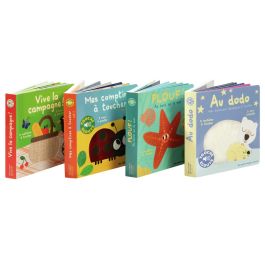 MAXI LOT 2 LIVRES TACTILES ET SONORES Touche et écoute