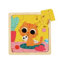PUZZLE BOIS Peanut le chat
