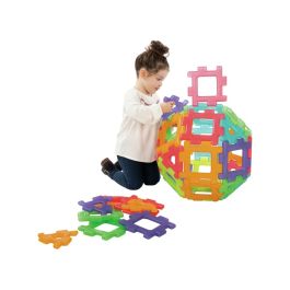 CONSTRUCTION GÉANTE POLYDRON Translucide 60 pièces