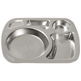 VAISSELLE INOX Plateau compartimenté