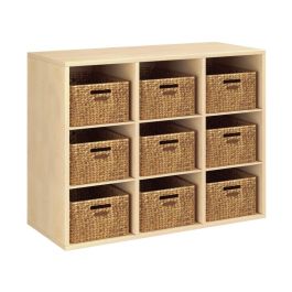 MEUBLE MELAMINE H: 81 cm - L: 105 cm 9 paniers - 6 étagères