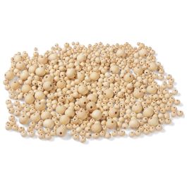 PERLES BOIS RONDES Naturelles