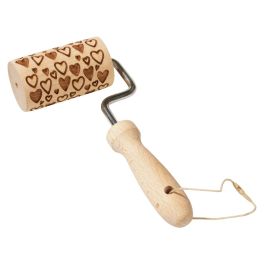 MINI ROULEAU À PÂTISSERIE EN BOIS Cœurs