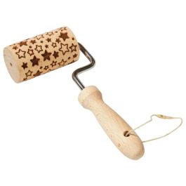 MINI ROULEAU À PÂTISSERIE EN BOIS Étoiles