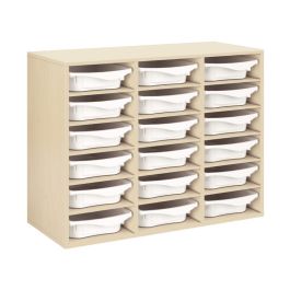 MEUBLE MÉLAMINÉ H: 81 cm - L: 105 cm 18 bacs - 15 étagères