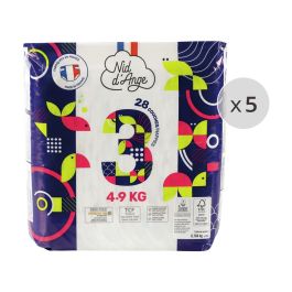 COUCHES JETABLES ÉCOLOGIQUES Nid d'ange 5 PACKS Taille 3 - 4/9 kg