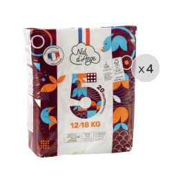 COUCHES CULOTTES JETABLES ÉCOLOGIQUES Nid d'ange 4 PACKS Taille 5 - 12/18 kg