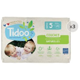 COUCHES JETABLES ÉCOLOGIQUES Tidoo 3 PACKS Taille 5 - 12/25 kg