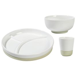 SET VAISSELLE PORCELAINE ANTIDÉRAPANTE BLANC