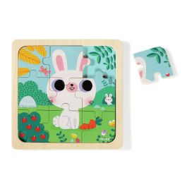 PUZZLE BOIS Le lapin blanc
