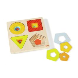 INLEGPUZZEL MET NIVEAUS Geometrische vormen