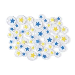 YEUX MOBILES ADHÉSIFS FANTAISIE Étoiles