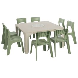 MAXI LOT TABLE D'ACTIVITÉS + 8 CHAISES Louisa