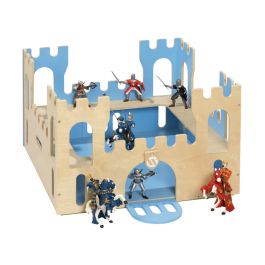 CHÂTEAU COFFRE ET 10 FIGURINES EN PLASTIQUE
