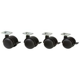 LOT de 4 roulettes avec freins pour meubles BABI UP