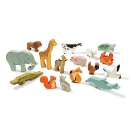 MAXI LOT FIGURINES ANIMALES EN BOIS