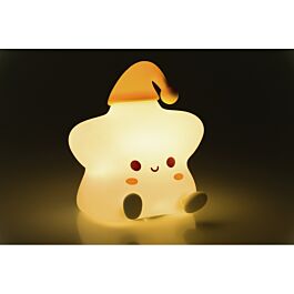 Pabobo Veilleuse Portable Little Moon - Autonomie 45 Nuits, Luminosité Réglable, Capteur Lumière, Lanière, Dès Naissance