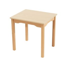 TABLE PLATEAU MÉLAMINÉ - PIÉTEMENT BOIS - Rectangle 60x50 cm