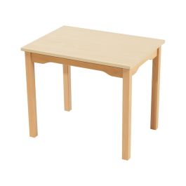 TABLE PLATEAU MÉLAMINÉ - PIÉTEMENT BOIS - Rectangle 70x50 cm