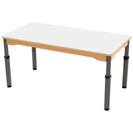 TABLE PLATEAU STRATIFIÉ - RÉGLABLE EN HAUTEUR - Rectangle 120x60 cm