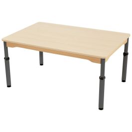TABLE PLATEAU STRATIFIÉ - RÉGLABLE EN HAUTEUR - Rectangle 120x80 cm