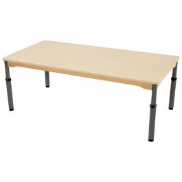 TABLE PLATEAU STRATIFIÉ - RÉGLABLE EN HAUTEUR - Rectangle 160x80 cm