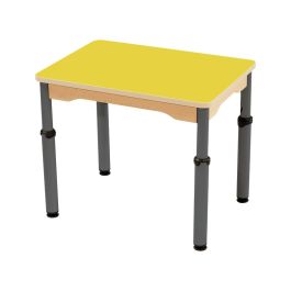 TABLE PLATEAU STRATIFIÉ - RÉGLABLE EN HAUTEUR - Rectangle 70x50 cm