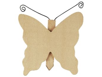 CLIP MÉMO AIMANTÉ À DÉCORER Papillon