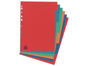 INTERCALAIRES A4 EN CARTON LUSTRÉ 6 onglets