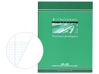 CAHIER DE TRAVAUX PRATIQUES 17x22 cm - 96 pages