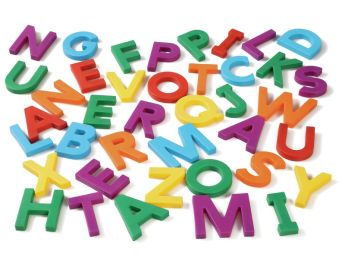 GROSSE MAGNETISCHE BUCHSTABEN Mehrfarbig