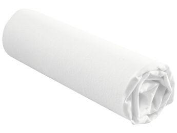 LINGE DE LIT 100% COTON BLANC STABILISÉ Drap housse