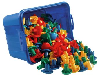 GEOMOZAÏEKEN Ø 4 CM Primaire kleuren