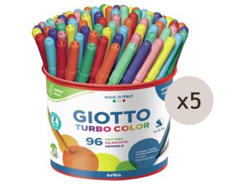 FEUTRES POINTE MOYENNE Turbo color Classpack de 480