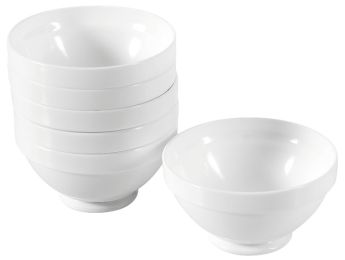 VAISSELLE EN VERRE TREMPÉ BLANC Bols