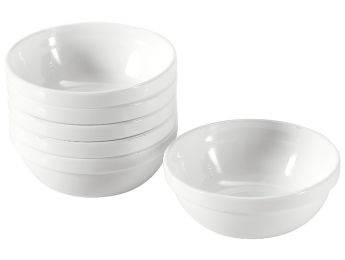 VAISSELLE VERRE TREMPÉ BLANC Coupelles