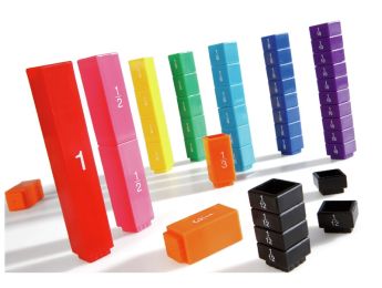 FRACTION TOWERS "Rainbow" Fractions