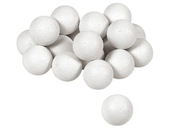 BALLES DE BABY-FOOT  EN LIÈGE PEINTES EN BLANC