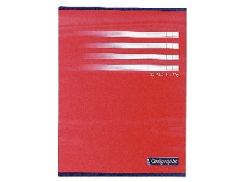 SET OF 25 WRITING NOTEBOOKS 17x22 cm - 32 pages Séyès ruled paper