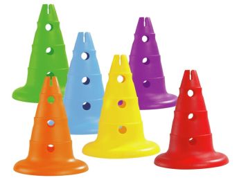 CÔNES MAXI LOT CÔNES PERFORÉS H: 32 cm